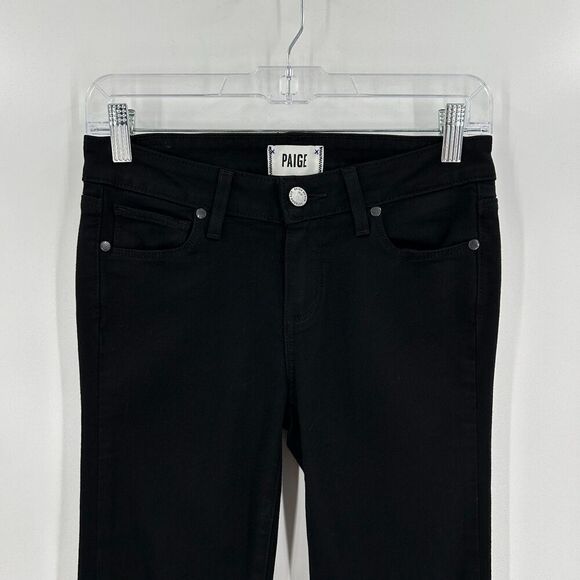 PAIGE Women's Black Verdugo Ultra Skinny Denim Jeans Size 26 - Picture 4 of 9